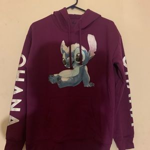 Disney Stitch purple hooded sweatshirt